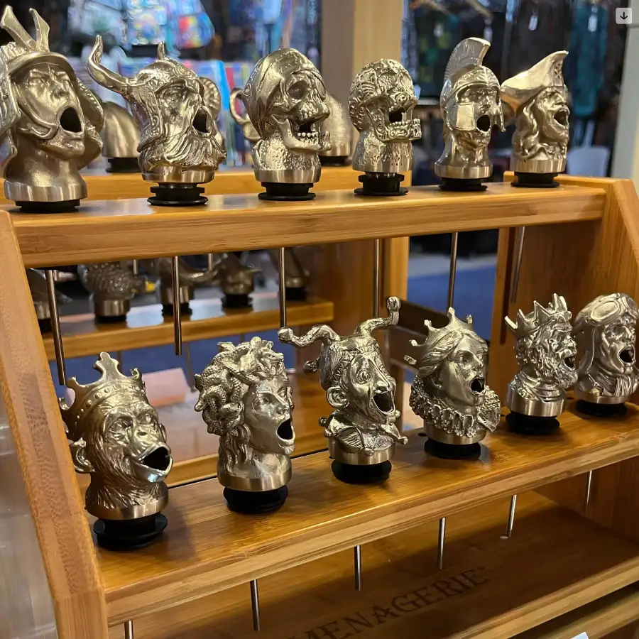 Menagerie wine pourers